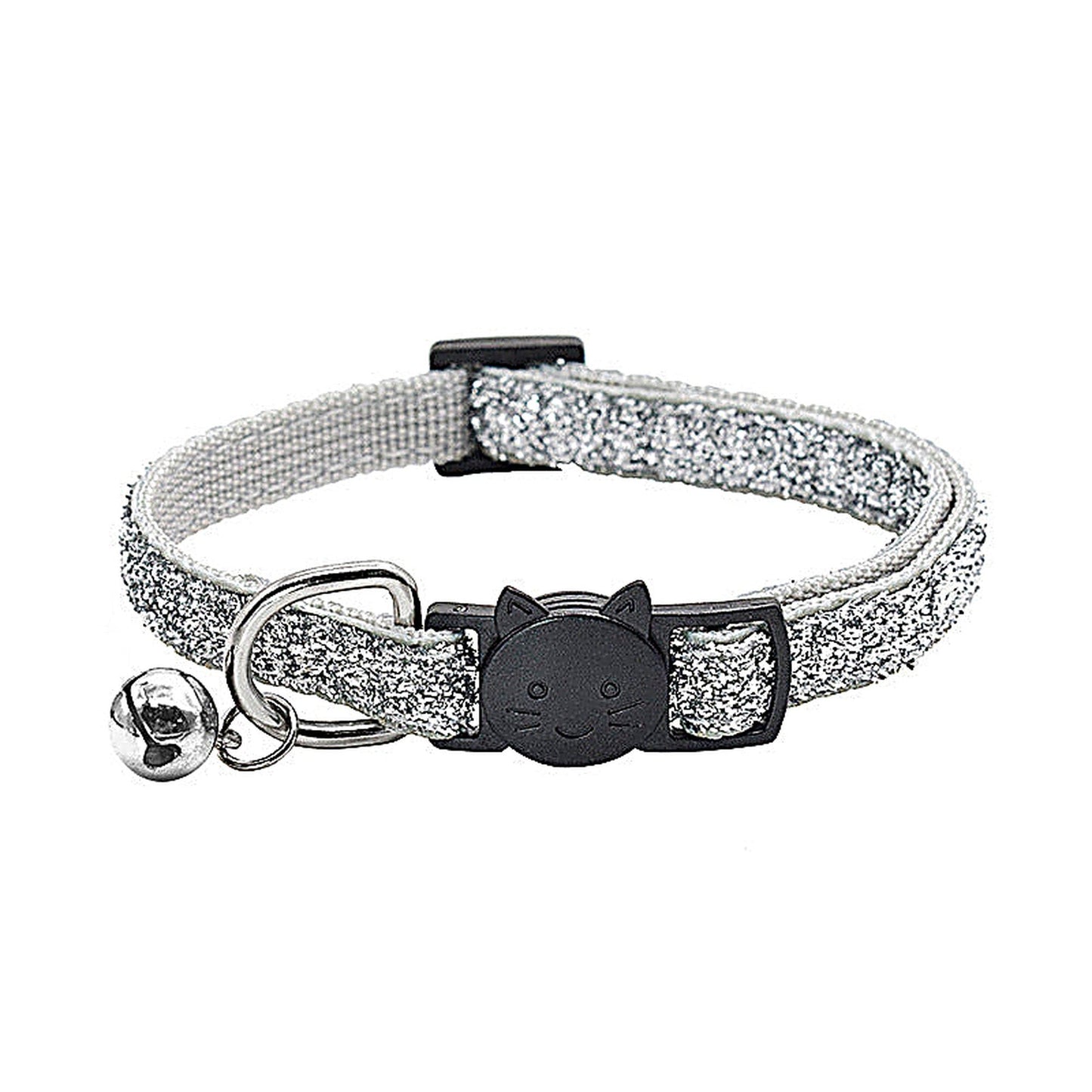 Adjustable Fabric Cat Collar with Bell 21-34cm
