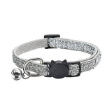 Adjustable Fabric Cat Collar with Bell 21-34cm