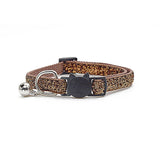 Adjustable Fabric Cat Collar with Bell 21-34cm