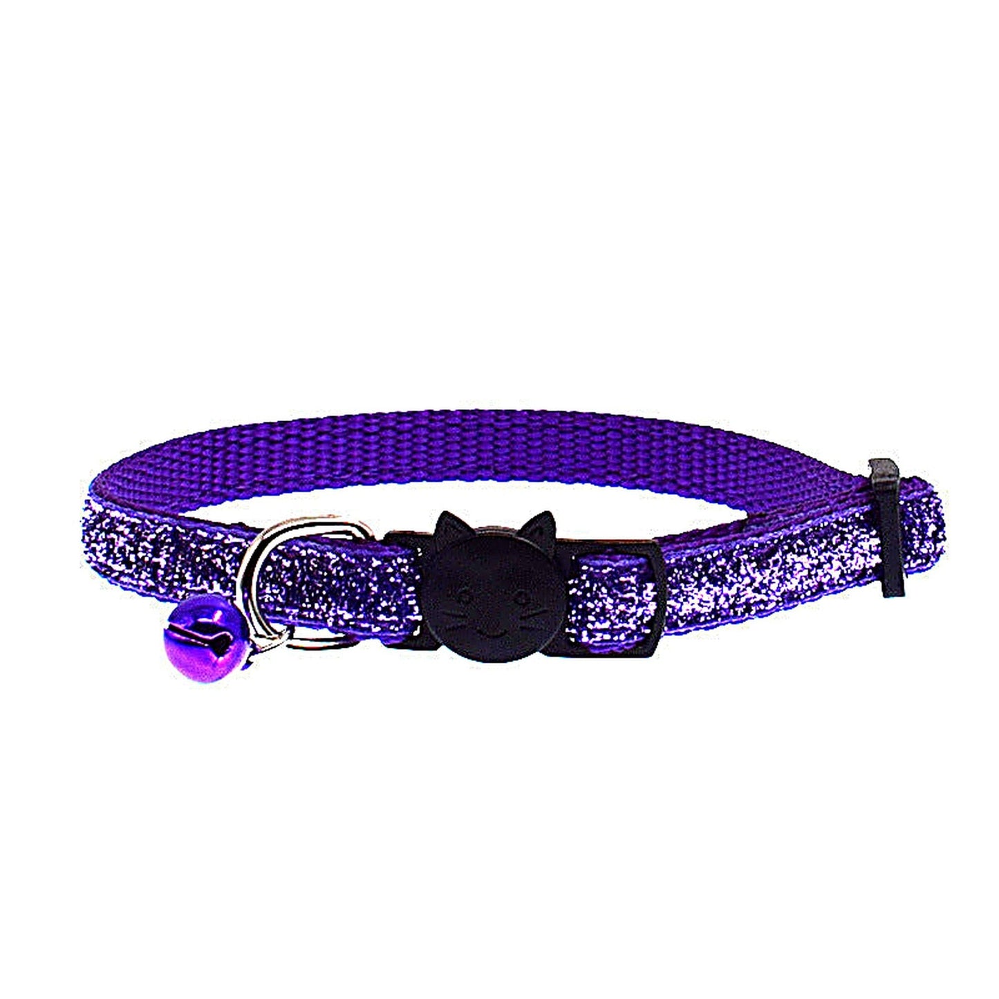 Adjustable Fabric Cat Collar with Bell 21-34cm