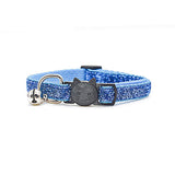 Adjustable Fabric Cat Collar with Bell 21-34cm