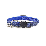 Adjustable Fabric Cat Collar with Bell 21-34cm
