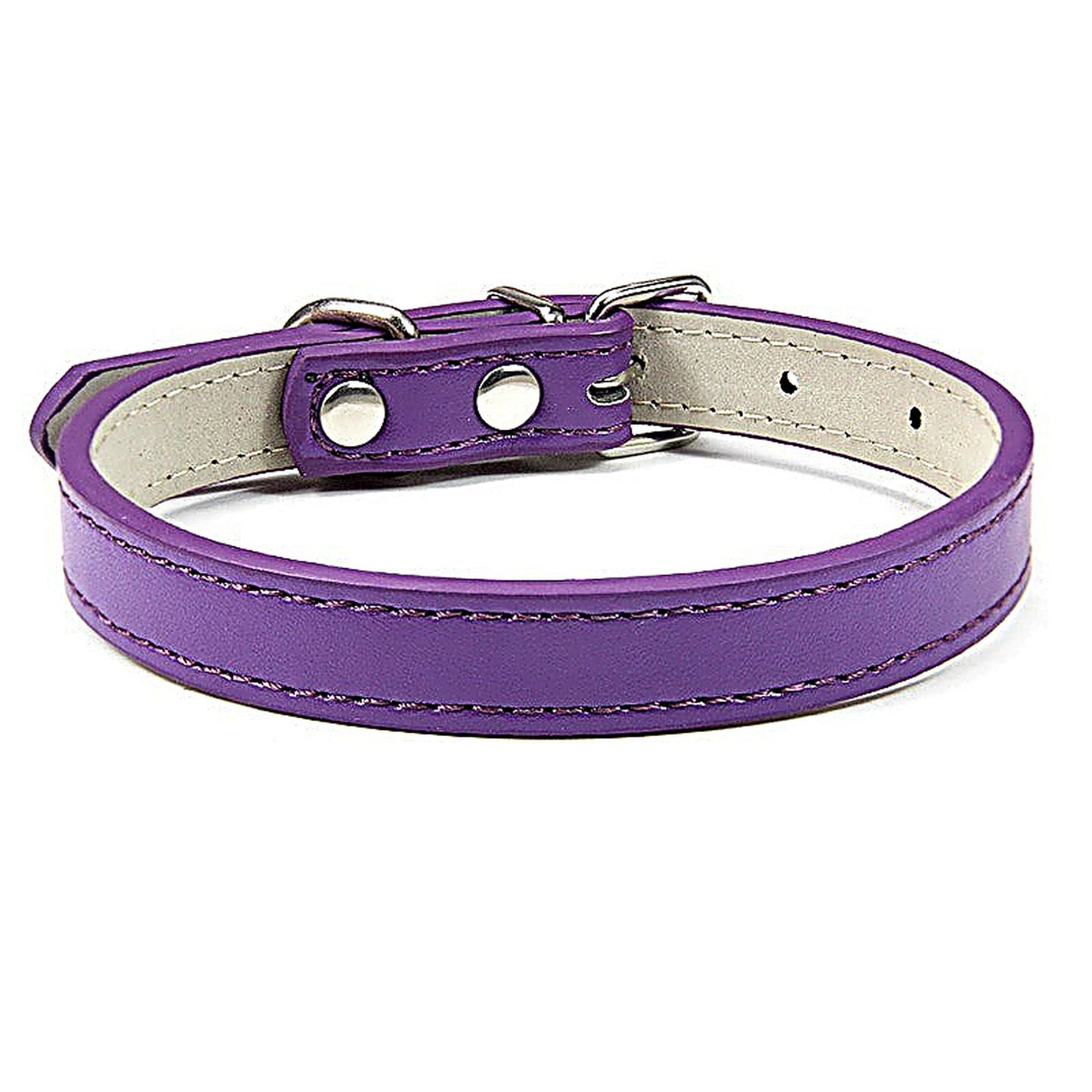 PU Leather Dog Collar in Multiple Colors