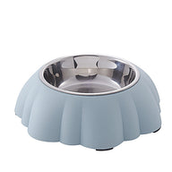 Stainless Steel Dog Puppy Water Bowl Feeder in Blue, Green, Pink