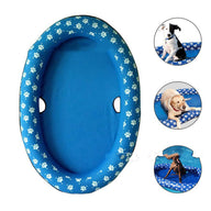 Inflatable Dog Swimming Pool Hammock Floating Bed with Patterns