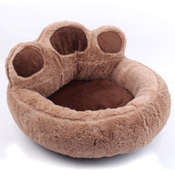 Teddy Fabric Fleece Dog Bed with Optional Removable Mat