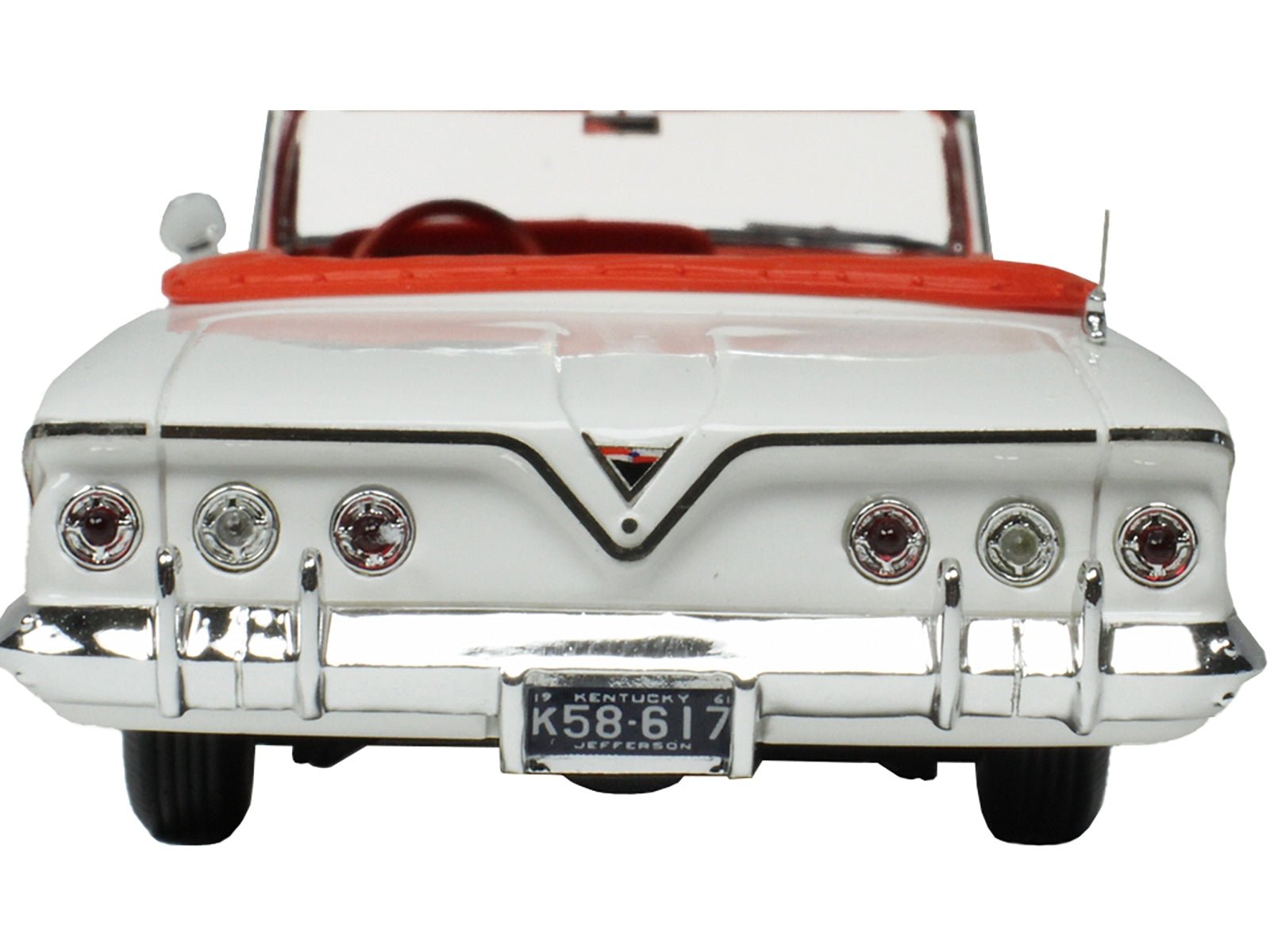 1961 Chevrolet Impala Convertible White with Red Interior Limited Edition to 240 pieces Worldwide 1/43 Model Car by Goldvarg Collection - Asmota