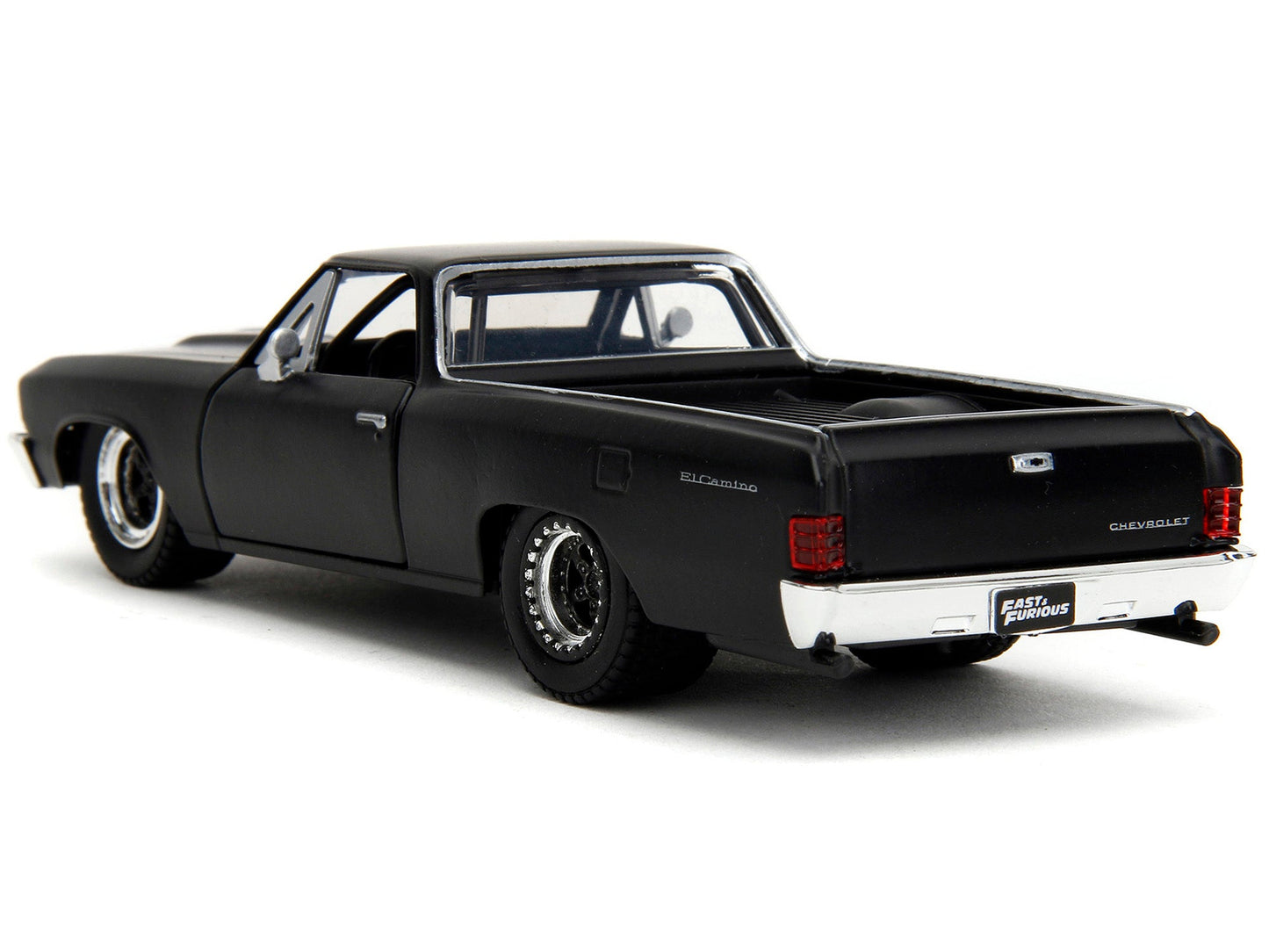1967 Chevrolet El Camino Matt Black "Fast & Furious" Series 1/32 Diecast Model Car by Jada - Asmota