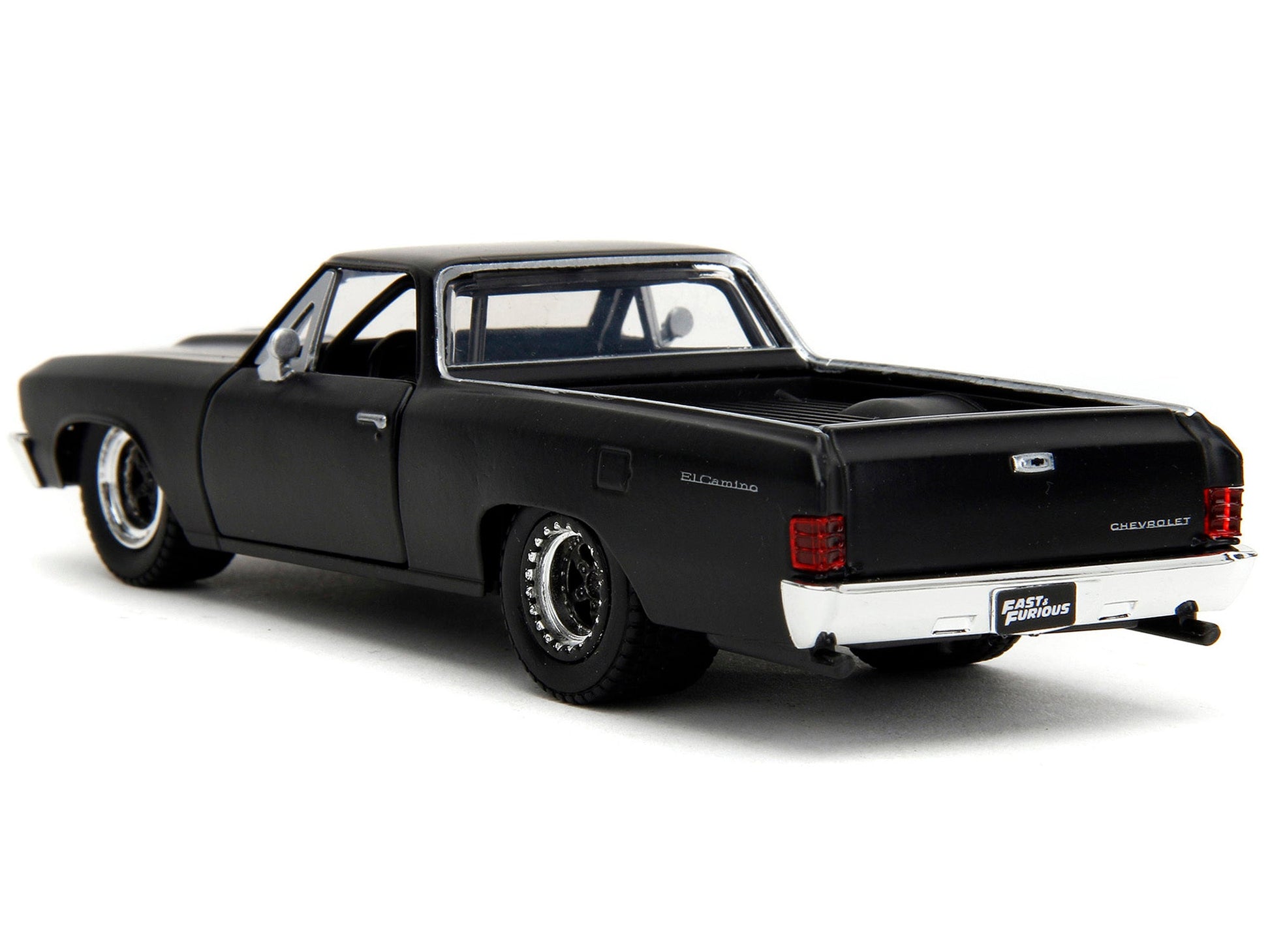 1967 Chevrolet El Camino Matt Black "Fast & Furious" Series 1/32 Diecast Model Car by Jada - Asmota