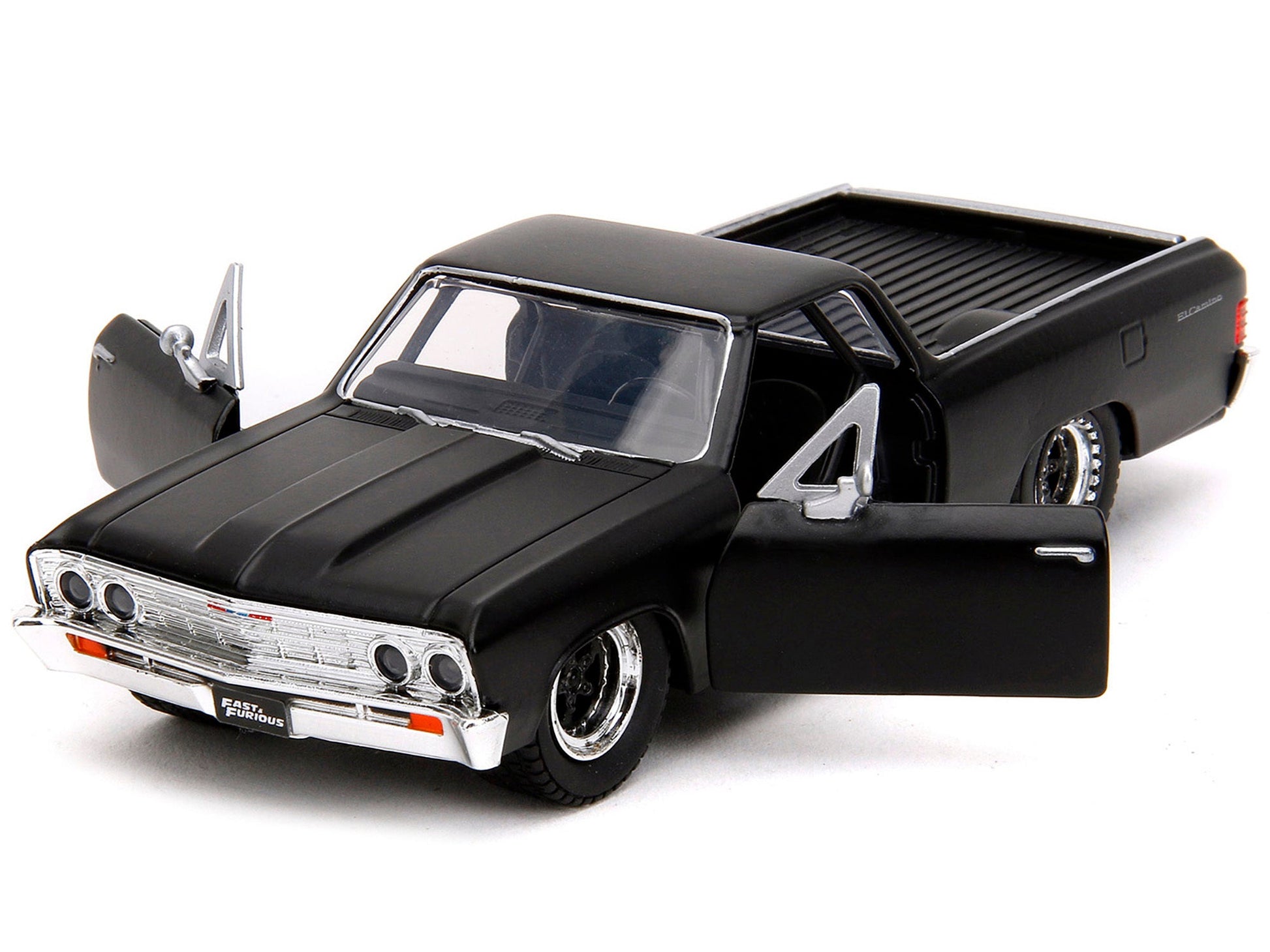 1967 Chevrolet El Camino Matt Black "Fast & Furious" Series 1/32 Diecast Model Car by Jada - Asmota