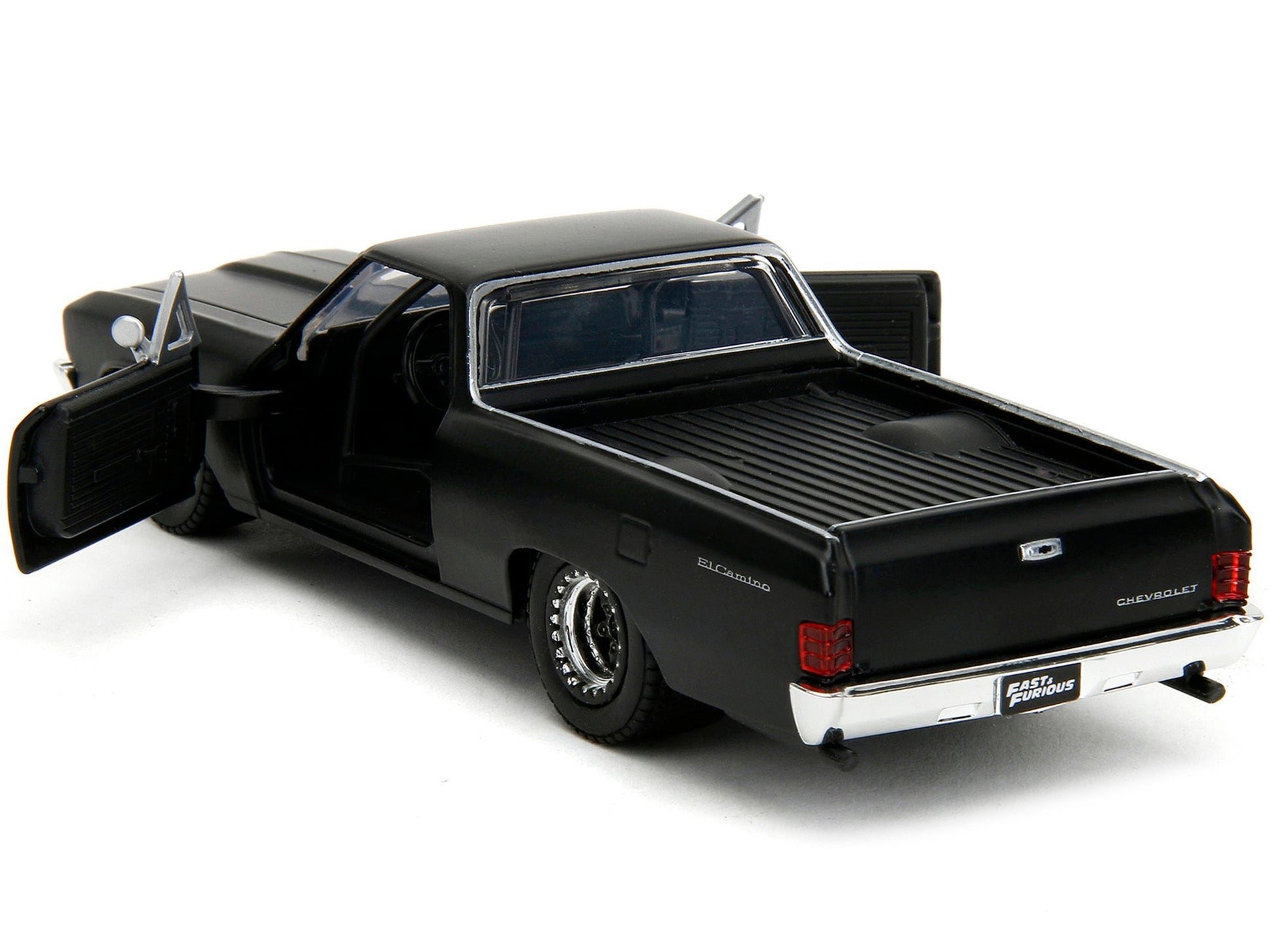 1967 Chevrolet El Camino Matt Black "Fast & Furious" Series 1/32 Diecast Model Car by Jada - Asmota