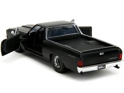 1967 Chevrolet El Camino Matt Black "Fast & Furious" Series 1/32 Diecast Model Car by Jada - Asmota