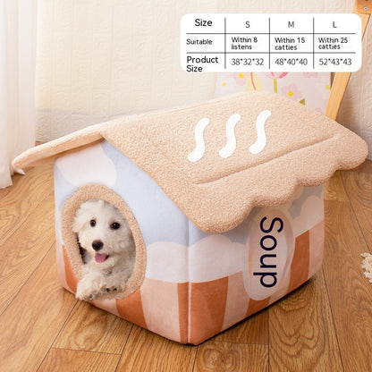 Removable And Washable Semi-surrounded Villa Pet Room