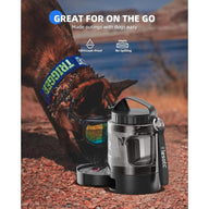 Lassot Large Capacity Portable Pull-Out Dog Water Bowl Black