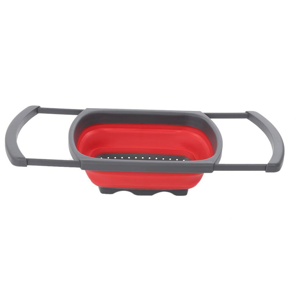 1Pc Collapsible Scalable Silicone Colander Folding Kitchen Silicone Strainer Fruit Vegetable Wash Colanders kitchen Cooking Tool - Asmota