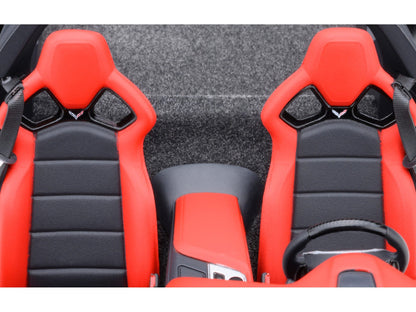 2019 Chevrolet Corvette C7 ZR1 Ceramic Matrix Gray Metallic with Carbon Top 1/18 Model Car by Autoart - Asmota