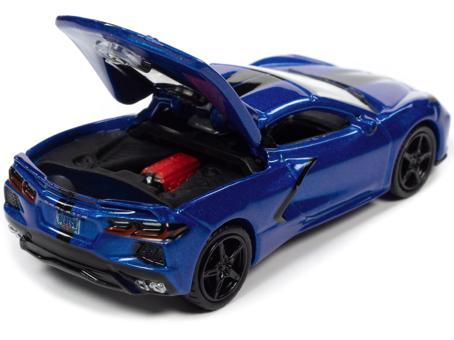 2020 Chevrolet Corvette Elkhart Lake Blue Metallic "Sports Cars" Limited Edition 1/64 Diecast Model Car by Auto World - Asmota