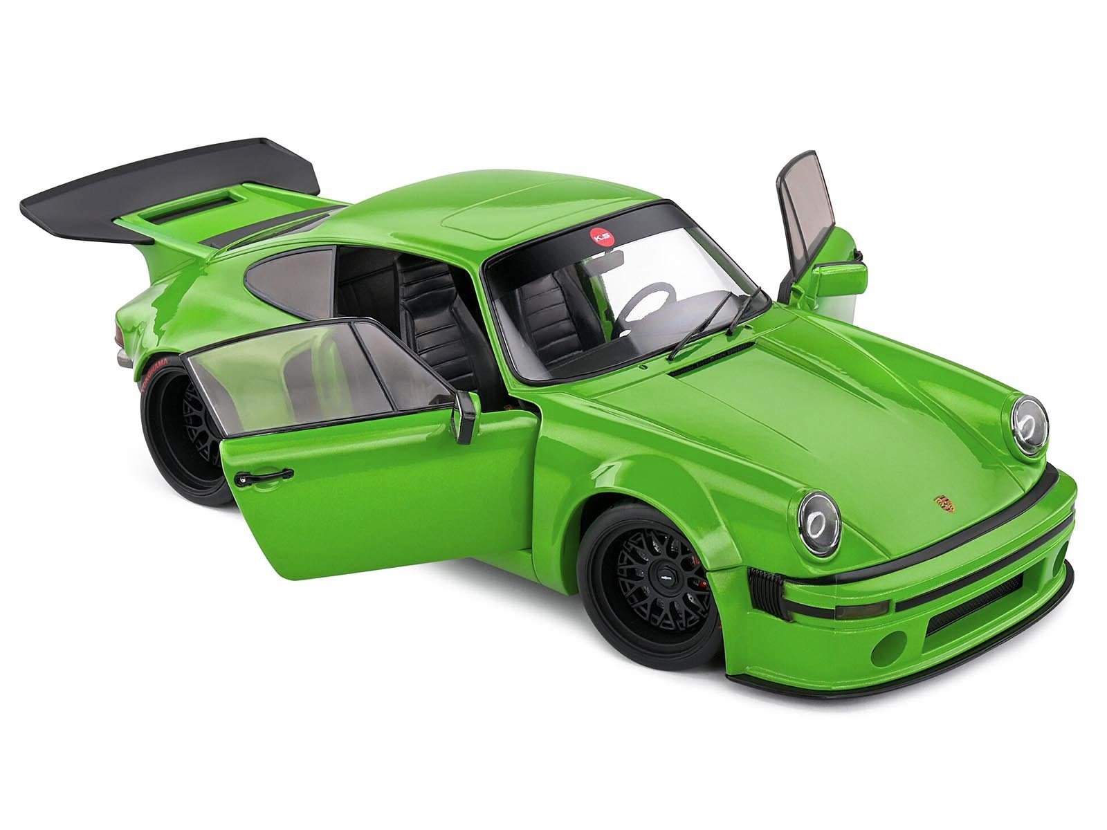 2022 Porsche 911 KS - R Green Metallic 1/18 Diecast Model Car by Solido - Asmota