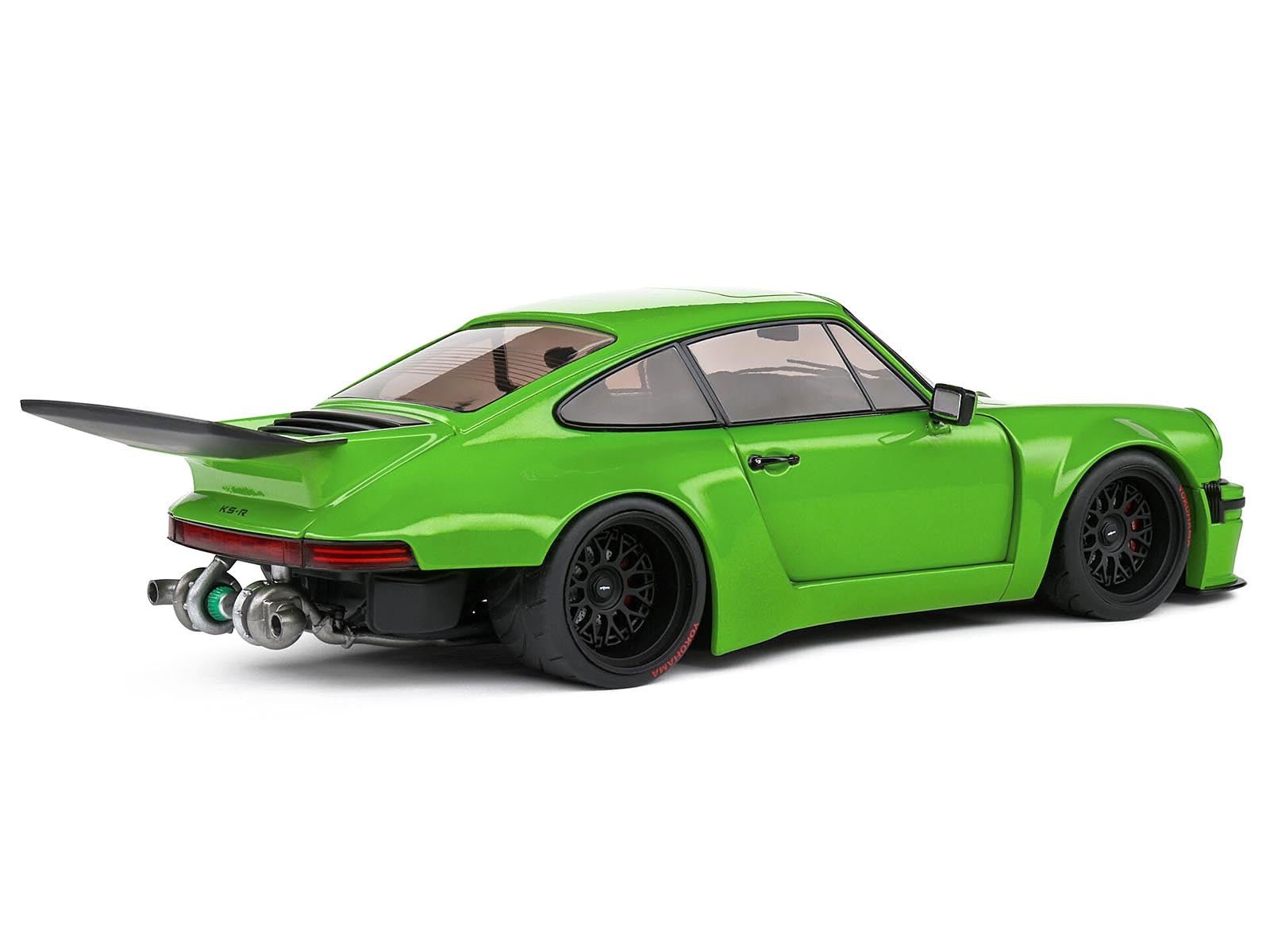 2022 Porsche 911 KS - R Green Metallic 1/18 Diecast Model Car by Solido - Asmota
