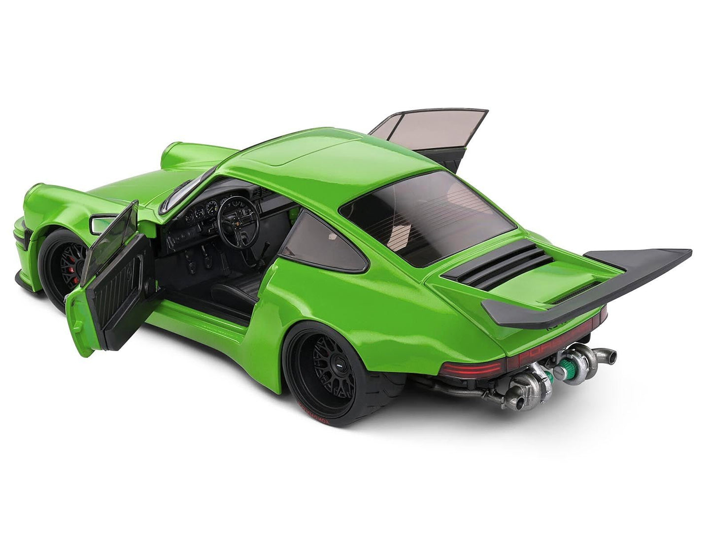 2022 Porsche 911 KS - R Green Metallic 1/18 Diecast Model Car by Solido - Asmota