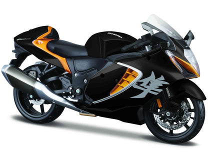 2022 Suzuki Hayabusa Black Metallic 1/12 Diecast Motorcycle Model by Maisto - Asmota