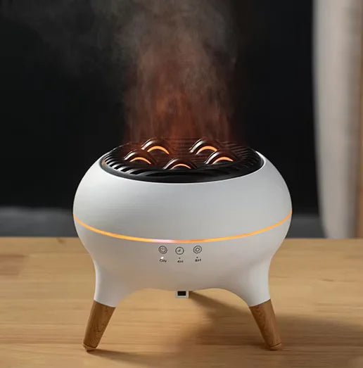 2025 Volcano Aroma Diffuser Spray Electric Essential Oil Diffuser with Jellyfish Mist Fog - Asmota