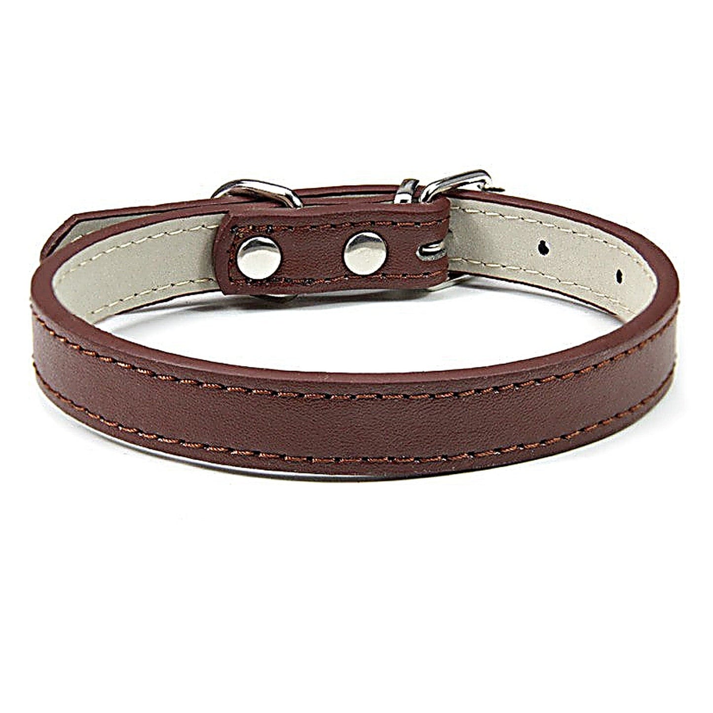 PU Leather Dog Collar in Multiple Colors