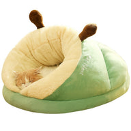 Winter Nest Fabric Dog Bed Slippers in Avocado Green, Blue Elk, Gray Brown Bear