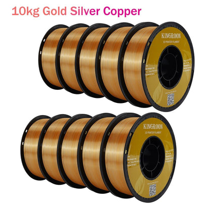 22 lbs Tri - Color 3D Printer Filament Silk PLA 3 Color for 3D Printing Plastic Materials 1.75mm For FDM 3D Printer 10kg - Asmota