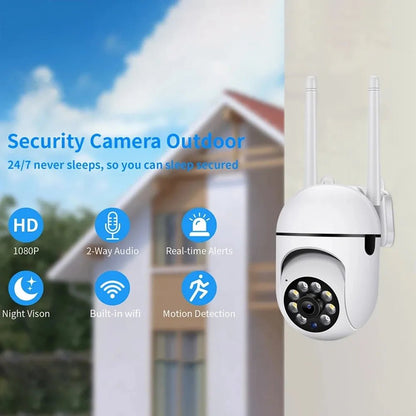 2.4G WiFi Security Camera Night Vision 2MP 1080P HD Wireless IP Camera 360 Rotating Remote Surveillance Cameras Indoor Monitoring - Asmota