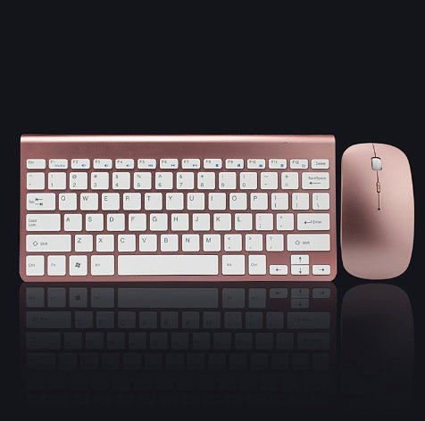 2.4G Wireless Keyboard And Mouse Protable Mini Keyboard Mouse Combo Set For Notebook Laptop Mac Desktop PC Computer Smart TV PS4 - Asmota