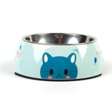 Stainless Steel Dog Bowl in Banana, Blue Cat, Catton & Ice Cream Colors
