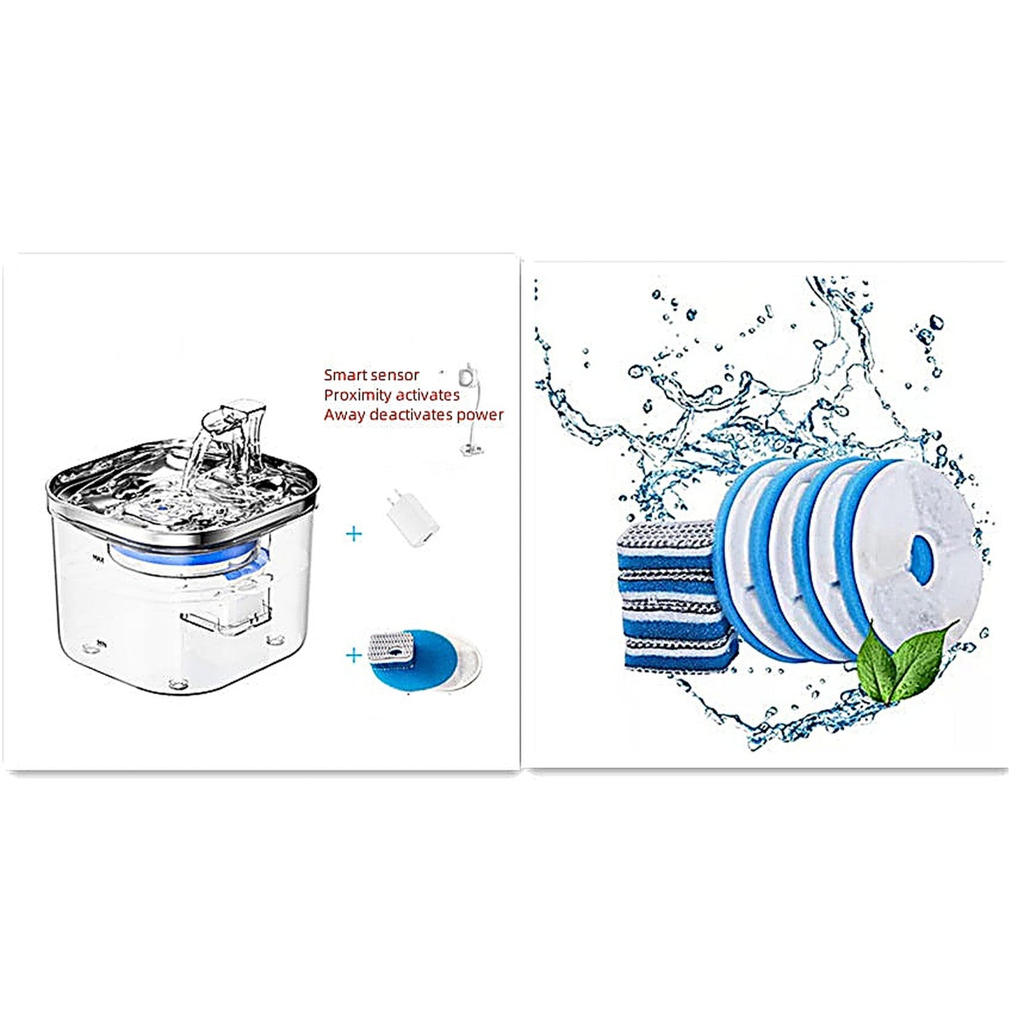 Stainless Steel Automatic Circulation Dog Water Fountain