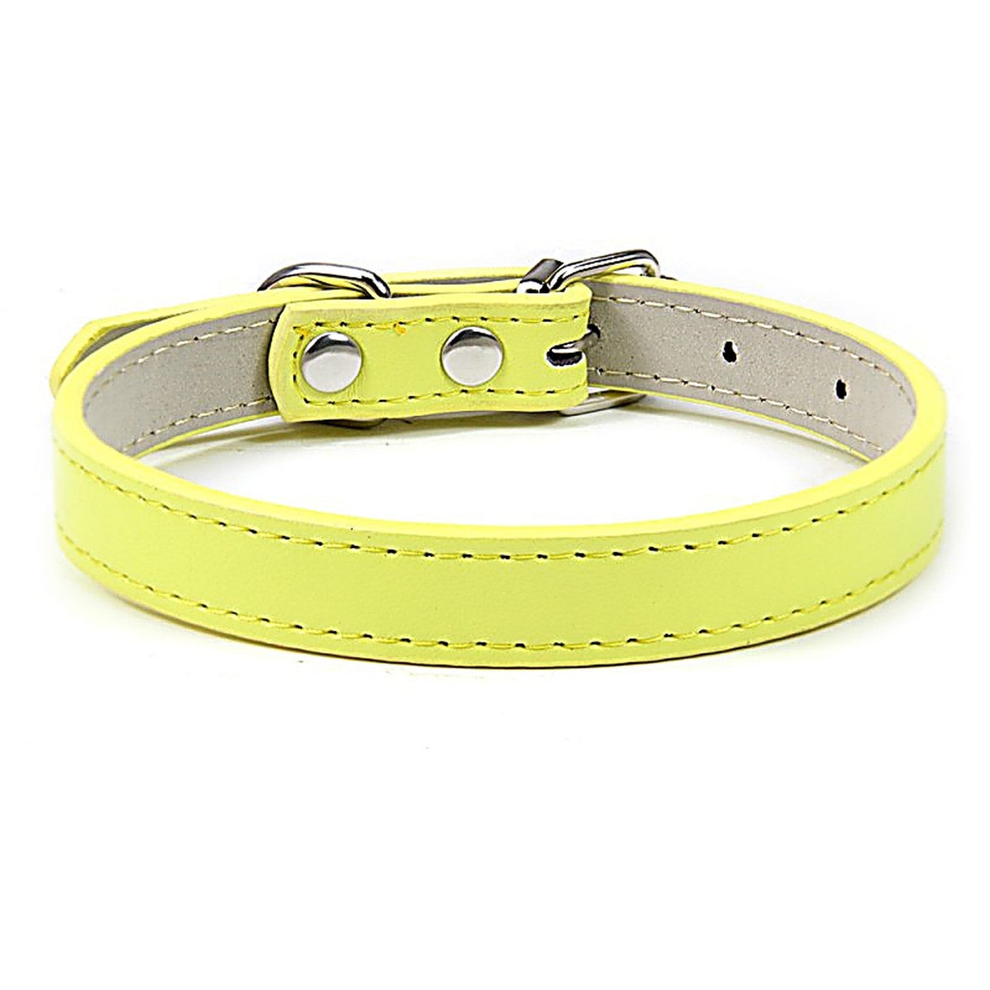 PU Leather Dog Collar in Multiple Colors