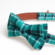 Bowknot Fabric Dog Traction Collar in Multiple Colors