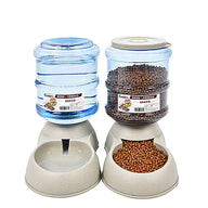 Durable PP Dog Water Fountain in Grey, Grey 2, or Pink