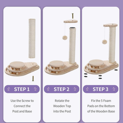 Indoor Cat Soft Scratching Board And Interactive Ball Track Toy Cat Rest And Grooming Supplies