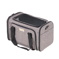 Grey Folding Dog Bowl for Travel Made of Durable PP Material