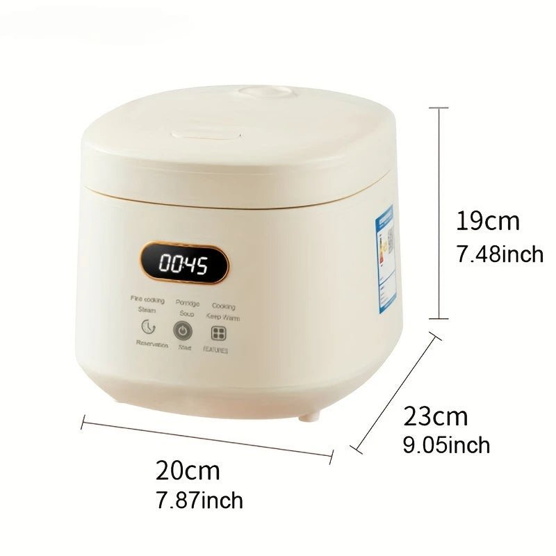 2L Electric Rice Cooker 1 - 3 People 110V 220V Multi Cooker Non - Stick Pot Smart Mechanical MultiCooker Steamed Rice Pot For Home - Asmota