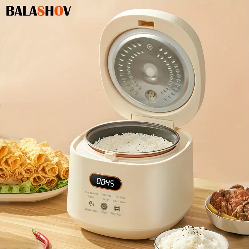 2L Electric Rice Cooker 1 - 3 People 110V 220V Multi Cooker Non - Stick Pot Smart Mechanical MultiCooker Steamed Rice Pot For Home - Asmota