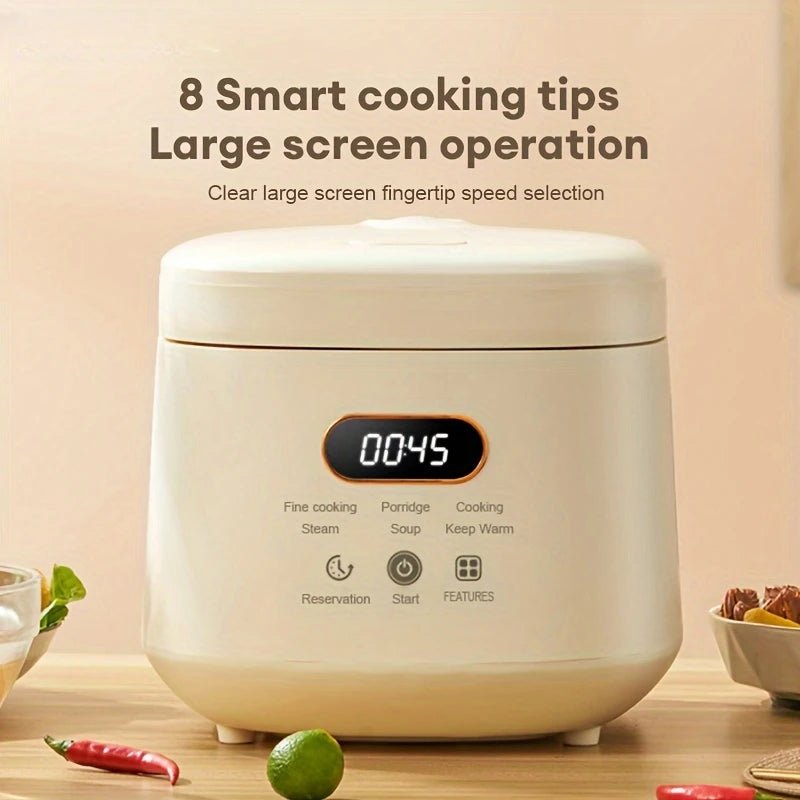 2L Electric Rice Cooker 1 - 3 People 110V 220V Multi Cooker Non - Stick Pot Smart Mechanical MultiCooker Steamed Rice Pot For Home - Asmota