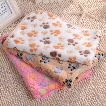 3 Sizes Cute Warm Pet Bed Mat Cover Towel Handcrafted Cat Dog Fleece Soft Blanket for Small Medium Large dogs Puppy Pet Supplies - Asmota