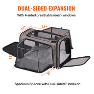 Grey Folding Dog Bowl for Travel Made of Durable PP Material