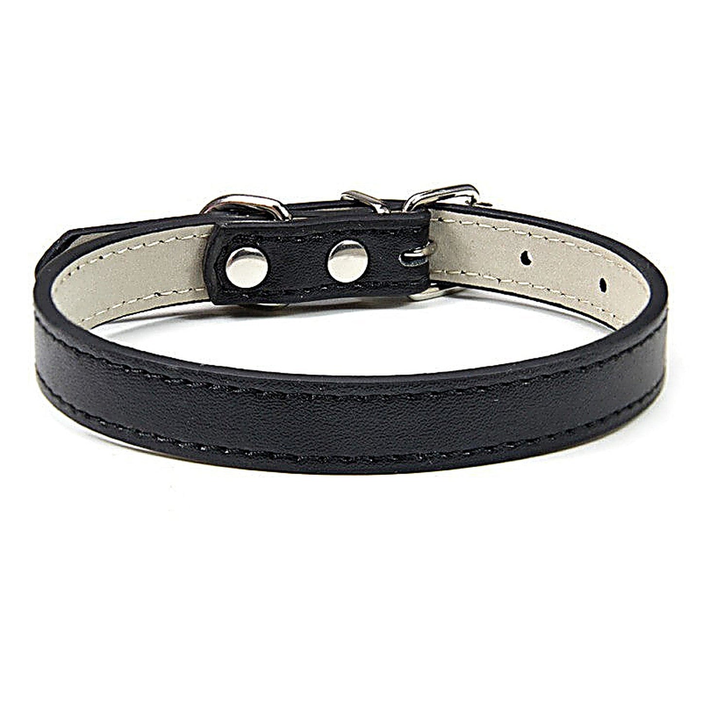 PU Leather Dog Collar in Multiple Colors