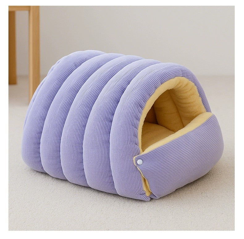 Removable And Washable Closed Cat House Winter Warm Pet Sleeping Nest
