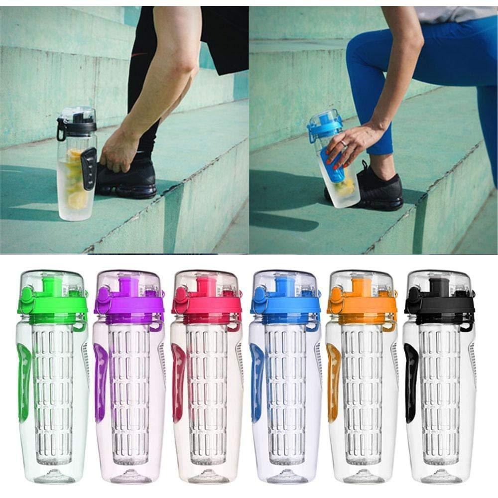 32Oz Fruit Infusing Infuser Water Bottle Water Fruit Bottle BPA Free Plastic Sport Fruit Infuser Water Bottles With Infuser Juice Shaker Drink Bottle Of Water - Asmota