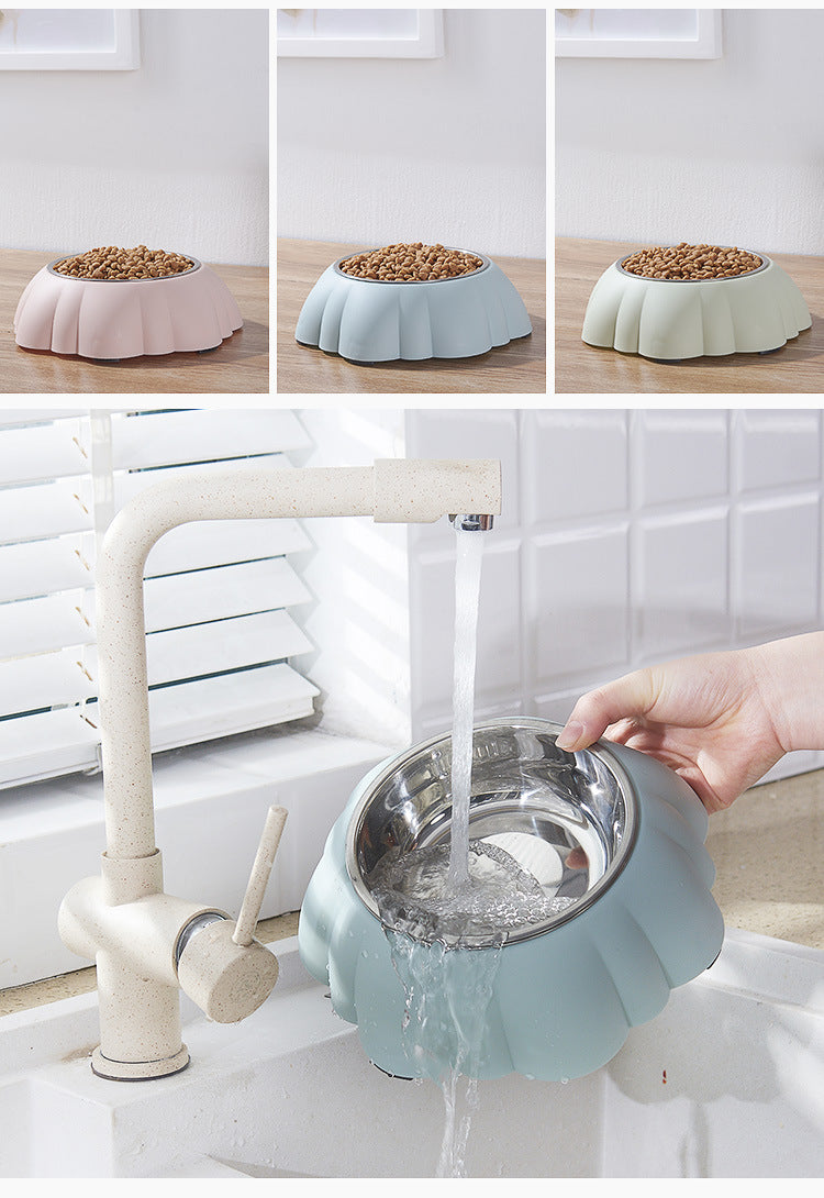 Stainless Steel Puppy Dish Water Bowl Universal Feeder