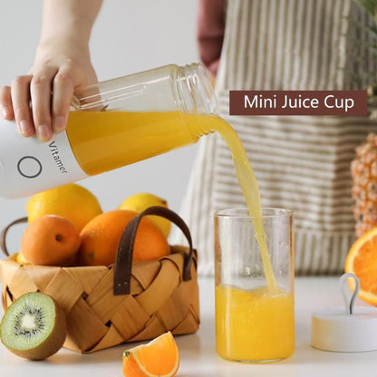 350ml Portable Blender Juicer Electric USB Rechargeable Mixer Smoothie Slushy Cup Juice Blender Bottle USB Charging Kitchen Gadgets - Asmota