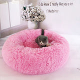 Plush Round Dog Nest Bed in Multiple Colors and Sizes