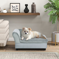 Luxury Small Dog Couch Bed with Hidden Storage & Foam Cushion